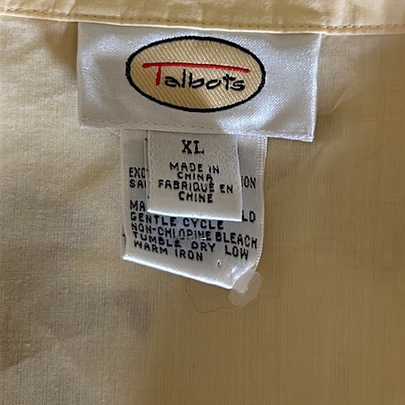 TALBOTS | XL | BUTTON DOWN ~ LONG SLEEVED TOP - Picture 5 of 8